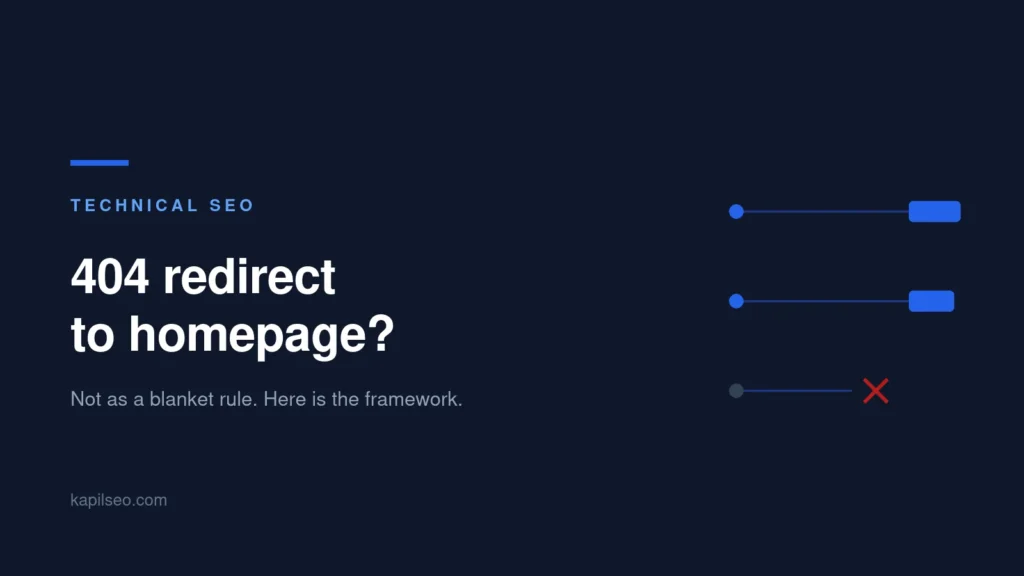 Deciding where a 404 URL should redirect, or whether it should redirect at all